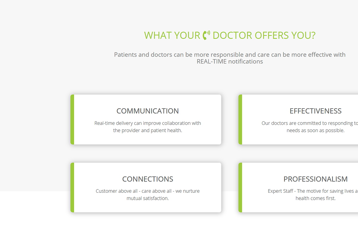 CallMyDoc - One Page HTML Template, a Landing Page Template by inSTUDIO43 (Photo 3 of 6)