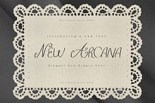 New Arcana | Minimalist Cursive Font