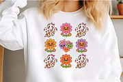 Floral Ghost Halloween PNG, an Illustration by Craft Nest (Thumbnail 3 of 6)
