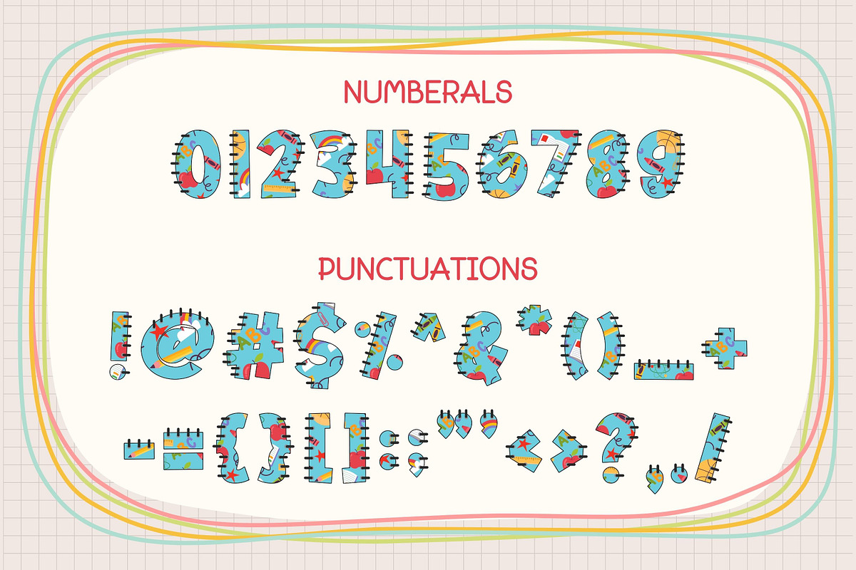 Back To School - 6 Color Fonts, a Graphic by Adalin Shop (Photo 17 of 19)