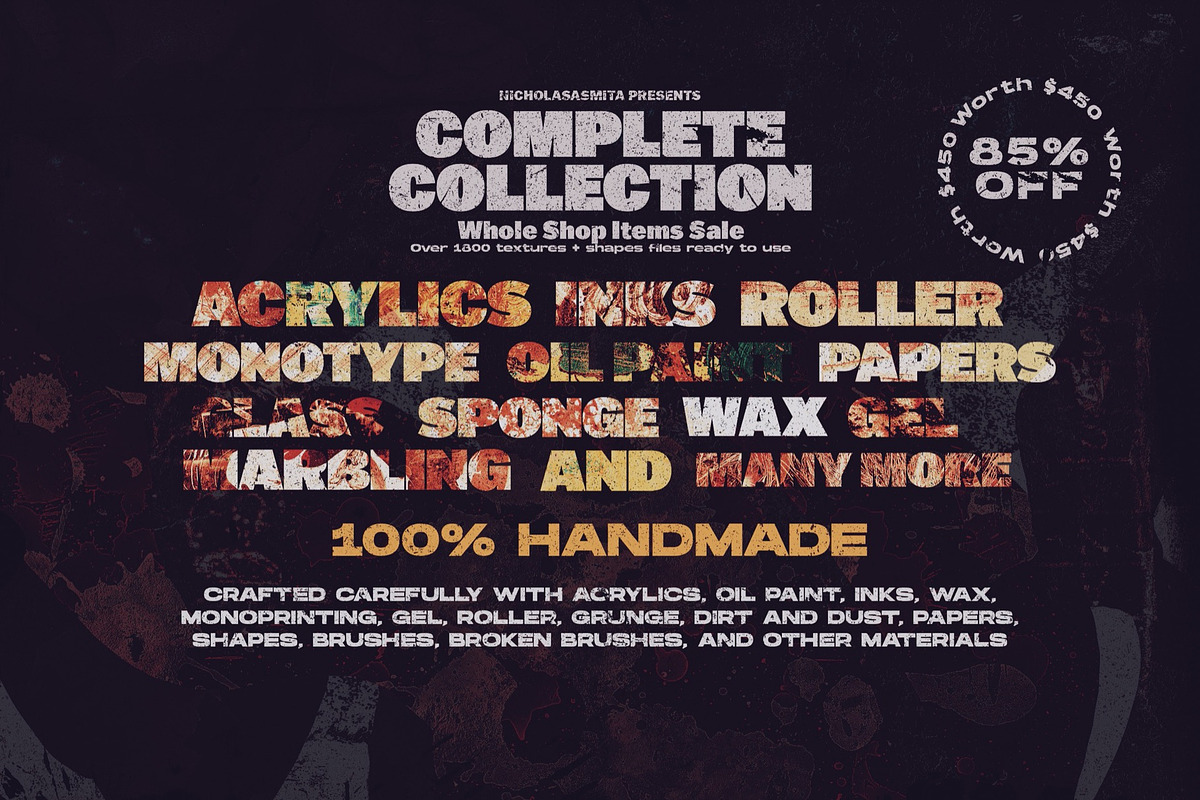 85% OFF Complete Textures Collection, a Texture Graphic by nicholasasmita (Photo 4 of 11)