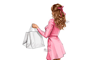 Fashion Girl Spring Pink Dress