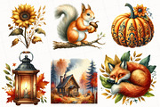 Watercolor Fall Sublimation Clipart, an Illustration by OK Design (Thumbnail 4 of 5)