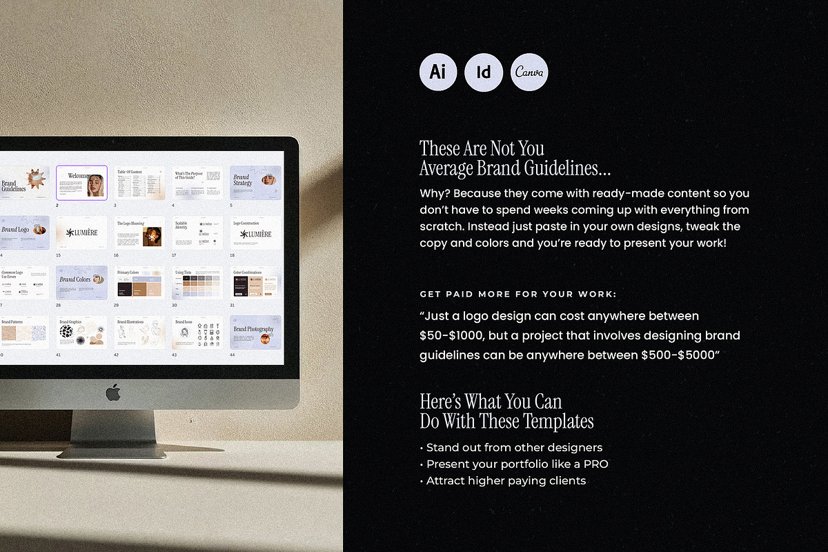 Lumière Branding Guidelines, a Branding & Logo Template by AndrewPixel (Photo 2 of 14)