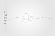 Simple continuous line art style, an Object Illustration by lawoel (Thumbnail 1 of 3)