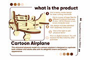Cartoon Airplane - Laser Cut Files, an Object Graphic by VectorPainter (Thumbnail 12 of 17)