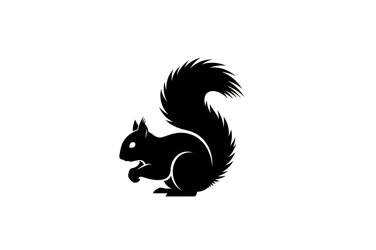 Squirrel Silhouette Vector Bundle, an Illustration by yasushie (Photo 5 of 48)