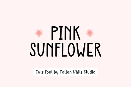 Pink Sunflower Font