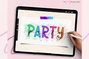Procreate Block Lettering Brushes, a Brush Add-On by My Fancy Design Shop (Thumbnail 7 of 10)