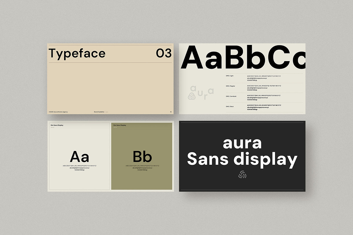 AURA-Brand Guideline Presentation, a Presentation Template by KreateTribe (Photo 2 of 11)
