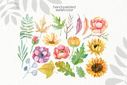 Watercolor Autumn Clipart. Pumpkin., a Decorative Illustration by OllyKo Art (Thumbnail 4 of 9)