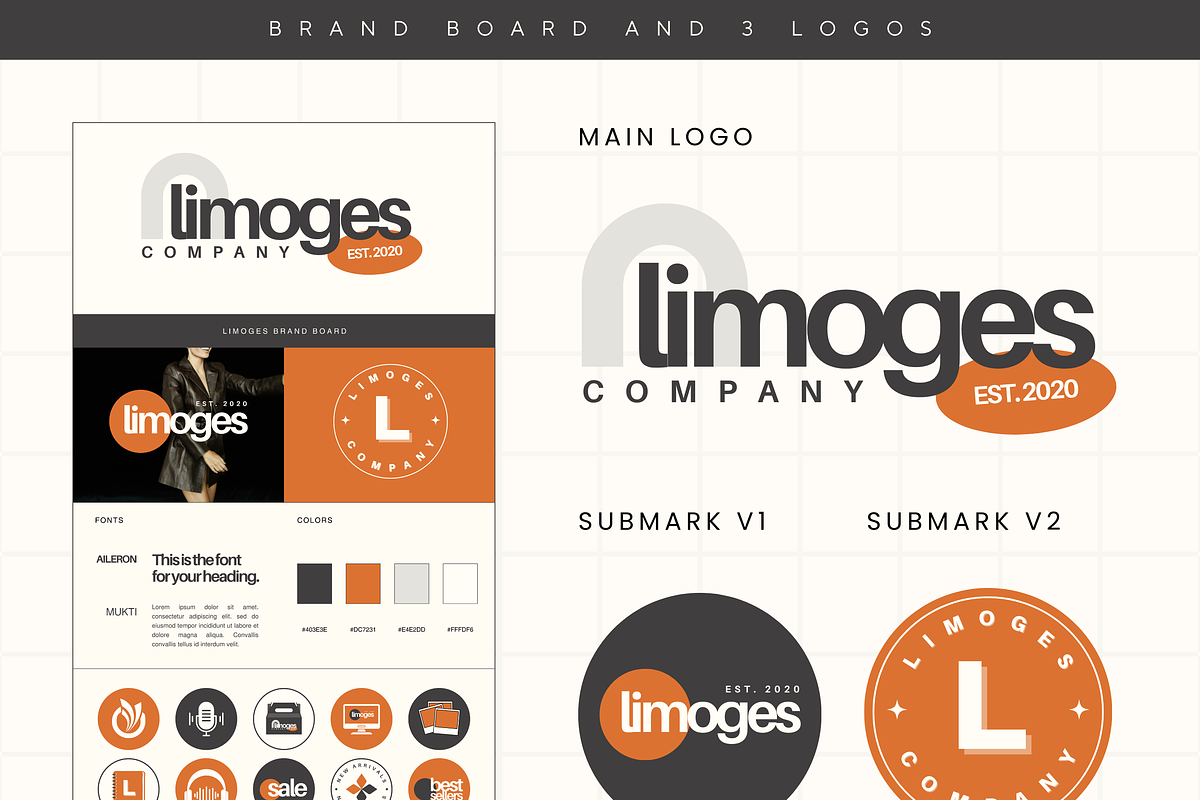 Canva Modern Branding Kit Template, a Branding & Logo Template by Branding Babe Co. (Photo 3 of 9)