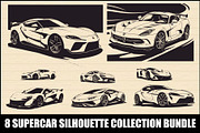 Luxury Car Clipart Vector Bundle, an Illustration by Creativeshirt (Thumbnail 1 of 9)