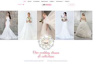 ET Bridal - Wedding Shop WP Theme