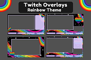 Rainbow Twitch Stream Package, a Templates & Theme by KatieLearns (Thumbnail 4 of 5)