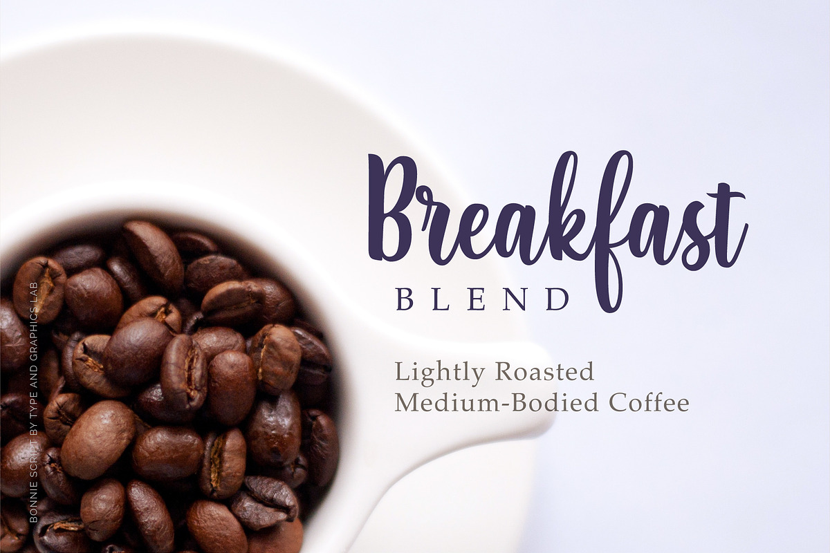 Bonnie Script, a Script Font by Type and Graphics Studio (Photo 9 of 9)