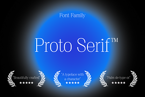Proto Serif Font Family
