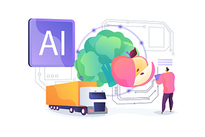 Blockchain for Food Traceability, a Technology Illustration by Visual Generation