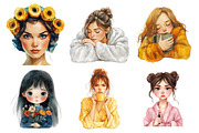 Sassy Woman Watercolor Clipart, an Illustration by Daily.Designs (Thumbnail 5 of 5)