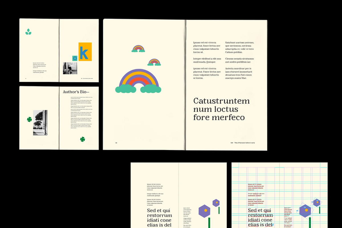 3 Poetry Book Templates Bundle, a Magazine Template by an-arketype studio. (Photo 5 of 10)