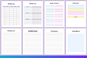 2024-2025 Summer planner Canva, a Stationery Template by Designmela01 (Thumbnail 3 of 6)