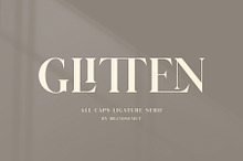 GLITTEN - All Caps Ligature Serif