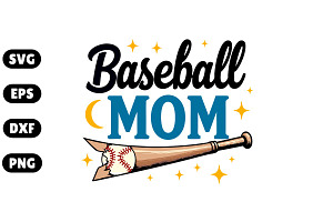 Baseball Mom SVG – Perfect for Game, an Illustration by Awieee1