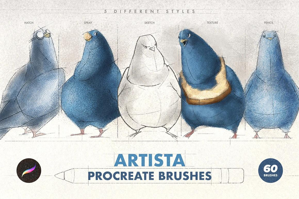 12-in-1 Procreate Brushes Bundle, a Brush Add-On by pixelbuddha.net (Photo 13 of 15)
