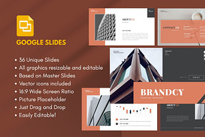 BRANDCY  Business  Google Slide, a Presentation Template by Rizki Herdian