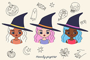 Halloween Clipart, an Illustration by MoodyPapers (Thumbnail 2 of 5)