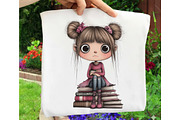 Whimsical Girl Clipart, an Illustration by OK Design (Thumbnail 5 of 6)