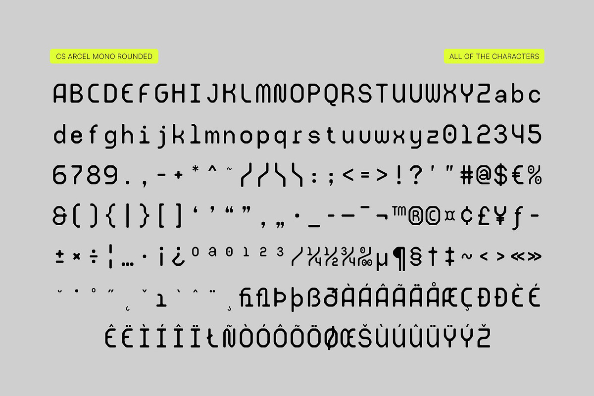 CS Arcel Mono Rounded, a Sans Serif Font by Craft Supply Co. (Photo 8 of 8)