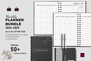 Ultimate Monthly Planner 2024-25, a Stationery Template by Design Zone (Thumbnail 1 of 7)