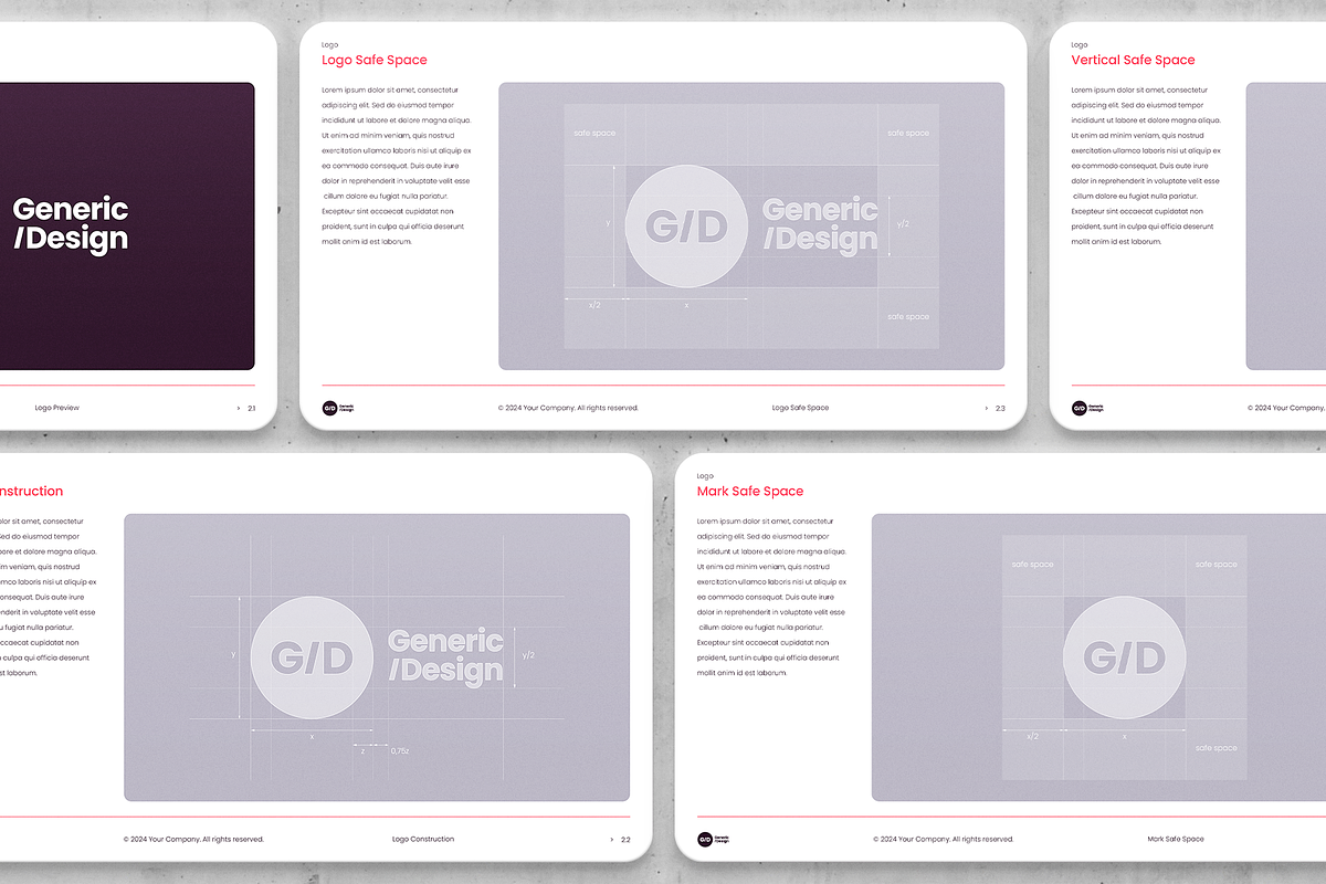 Brand Guidelines-Photoshop Template, a Templates & Theme by Unio Designs (Photo 5 of 9)