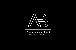 initial logo ab ba design alphabet, a Branding & Logo Template by OmerStudio