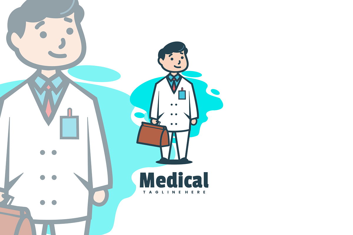 Medical Cartoon Logo Design., a Branding & Logo Template by VectorCraft