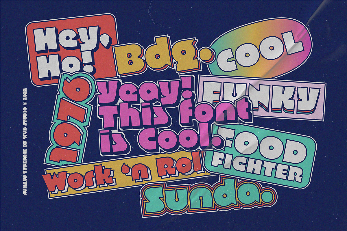 Nuhaus Typeface - Intro Sale 50% Off, a Sans Serif Font by wubstudio (Photo 11 of 15)