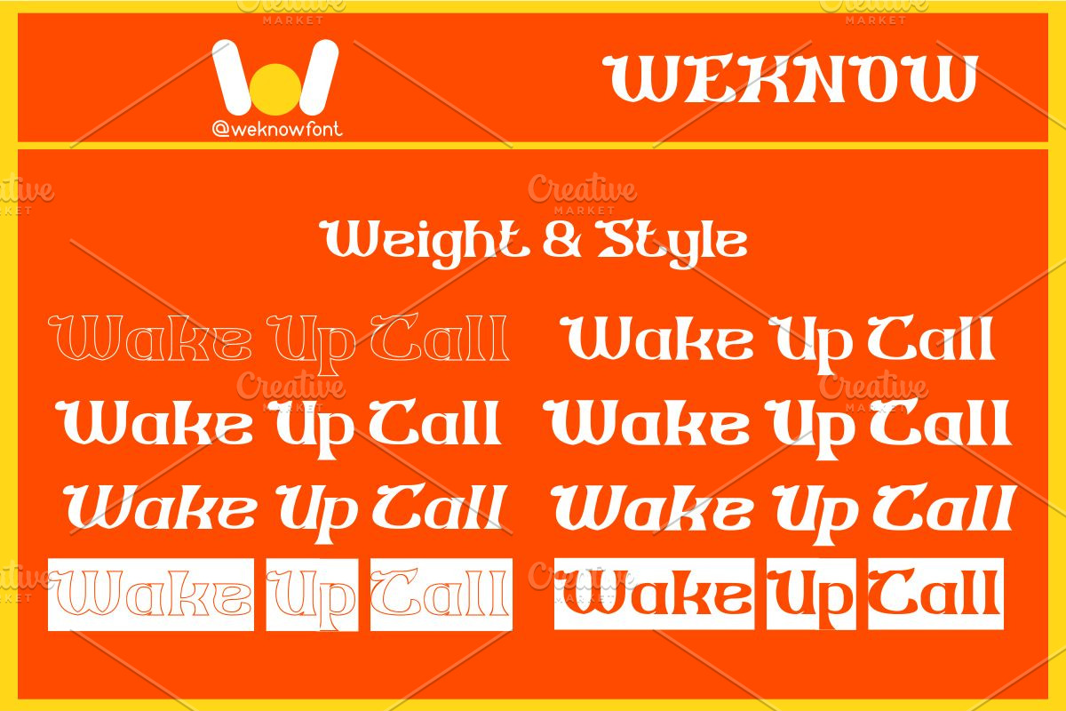 Wake Up Call font, a Font by weknow (Photo 7 of 8)