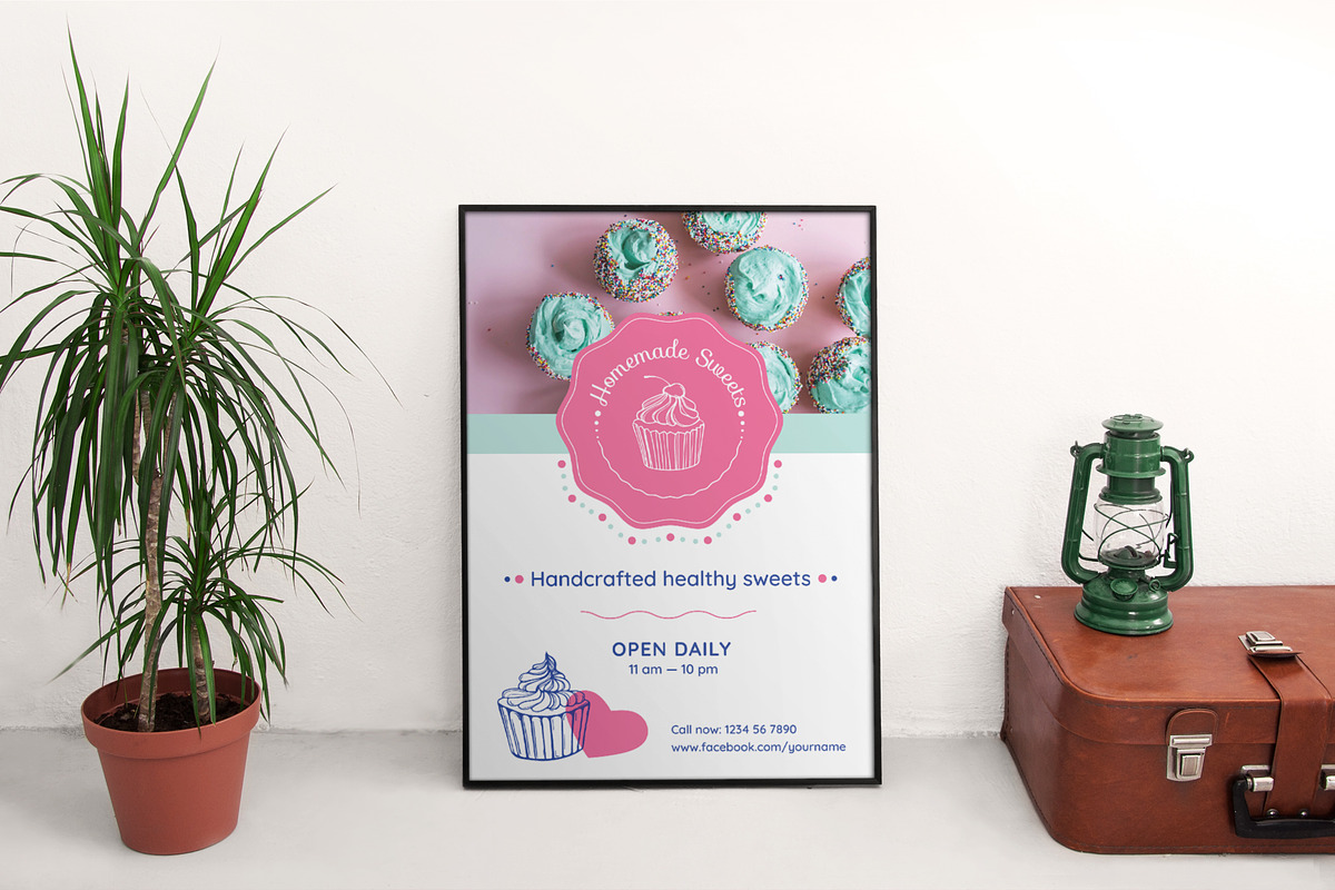 Mega Bundle | Homemade Sweets, a Poster Template by Amber Graphics (Photo 19 of 21)