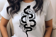 Floral Snakes SVG Collection, an Animal Illustration by TatianaCociorva (Thumbnail 8 of 8)