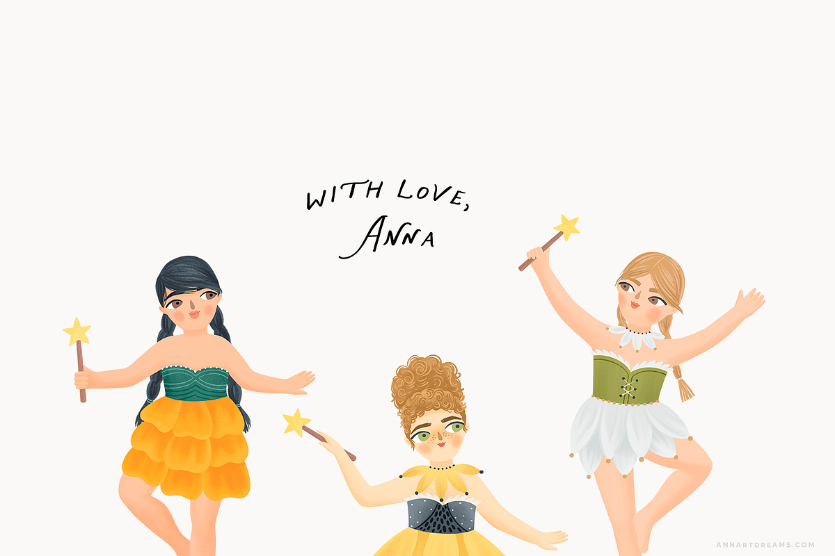 FLOWER FAIRIES. The floral alphabet, a Decorative Illustration by annartdreams (Photo 18 of 18)