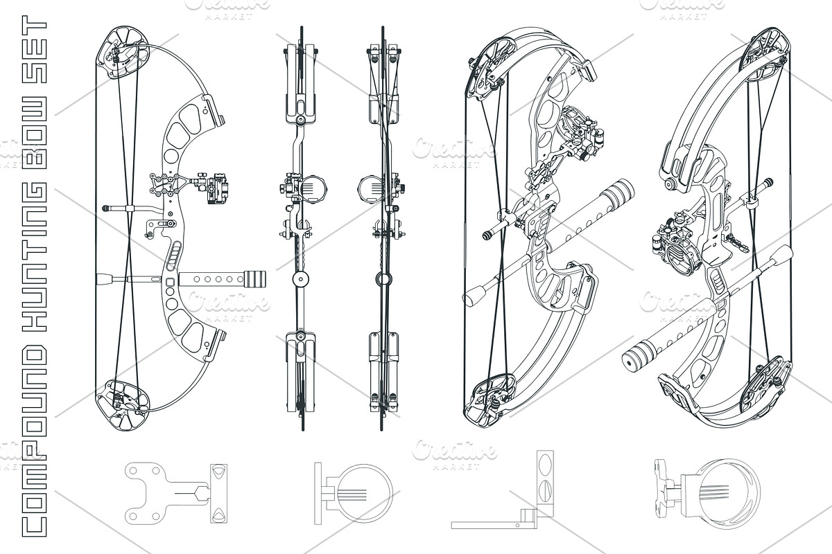 Compound Hunting Bow Set, a Sport Illustration by Blacklight (Photo 2 of 8)