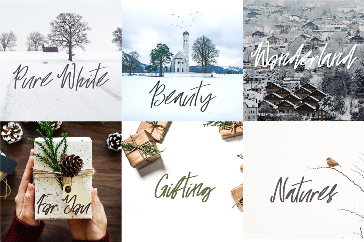 Beautiful Lights Script Font preview 3