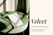 Velvet Vintage 5x7 Invitation Mockup, a Product Mockup by Serenefeeling (Thumbnail 1 of 6)