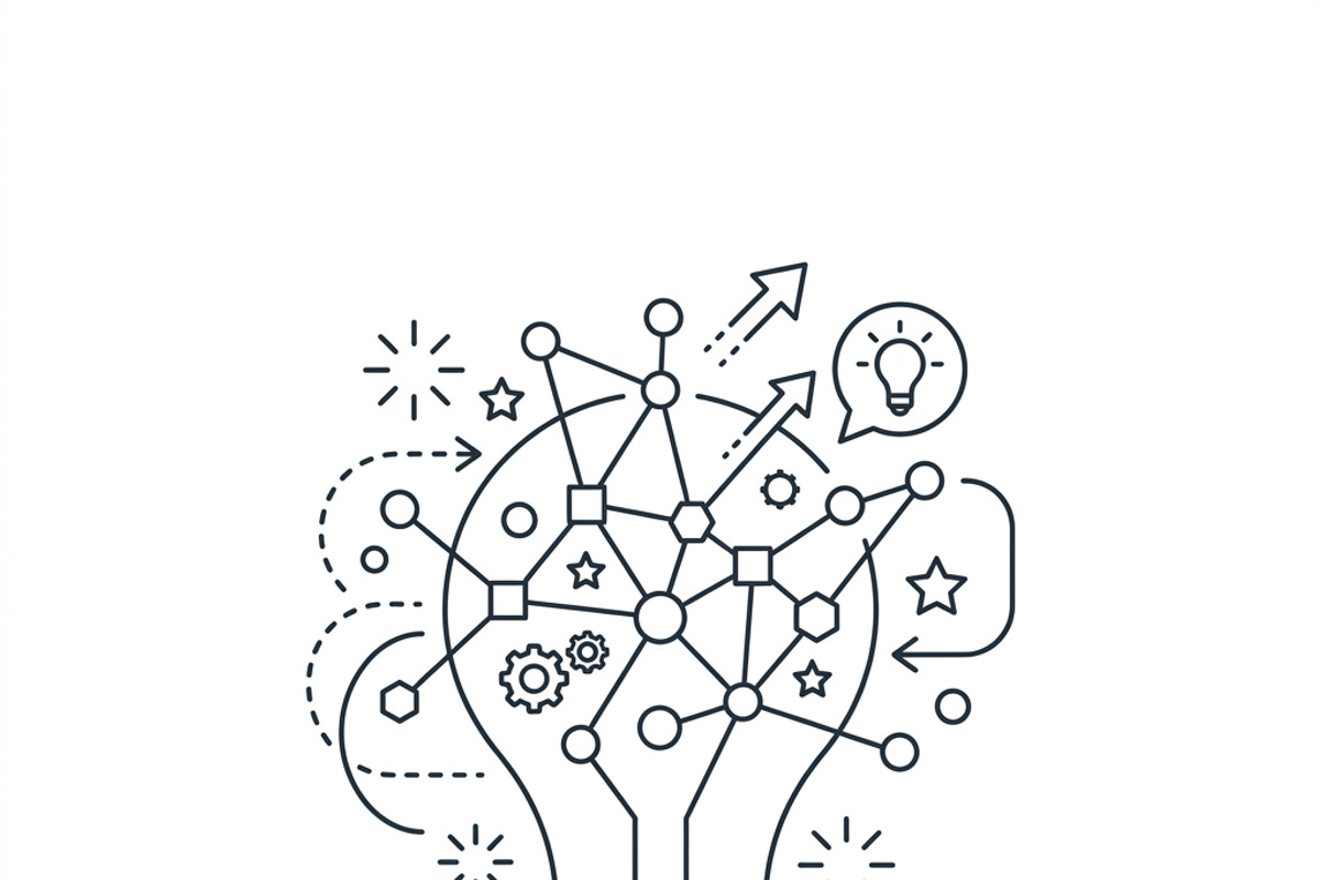 42 Tiny Business Startup Icon Set, an Outline Icon by adenpinkstore (Photo 9 of 12)