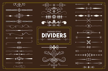 Abstract Decorative Lines Dividers, a Stationery Template by Photoshop Action