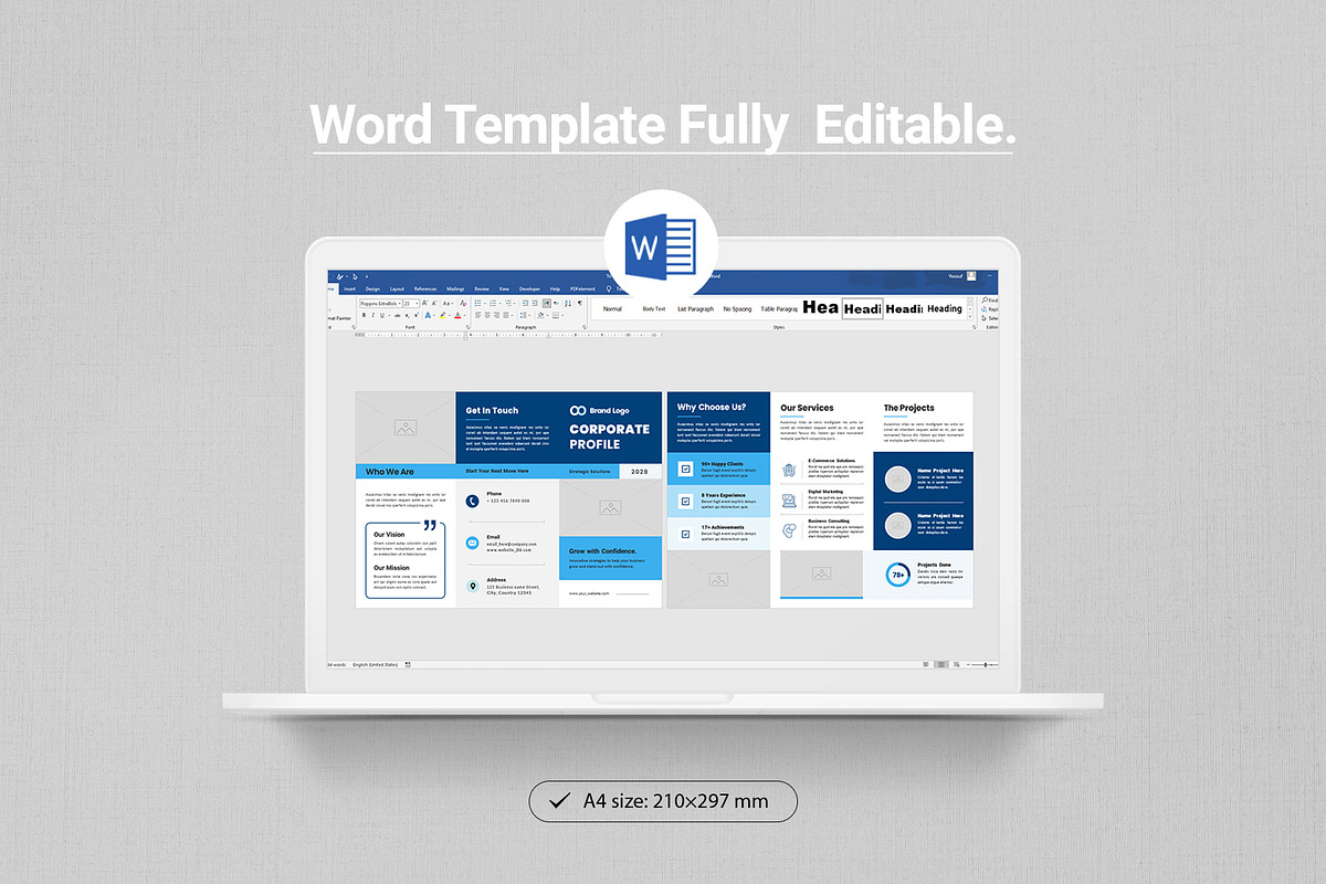 Corporate Trifold Brochure Template, a Brochure Template by Creativity-Design (Photo 5 of 5)