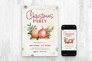 Festive Christmas Party Template, a Flyer Template by BrandPacks (Thumbnail 3 of 4)