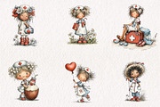 Whimsical Summer Nurse PNG Clipart, a Seasonal Illustration by CreationArt (Thumbnail 4 of 7)