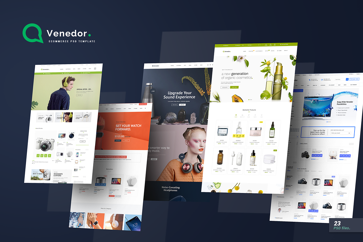 Venedor - eCommerce PSD Template, a Websites & App Template by Promokit (Photo 1 of 10)